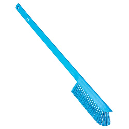 Vikan Ultra-Slim Cleaning Brush With Long Handle, 23.62'' Medium, Blue, One Size, Multi