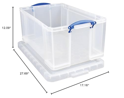 REALLY USEFUL OFFIcE BOX cLEAR 64LT 64c