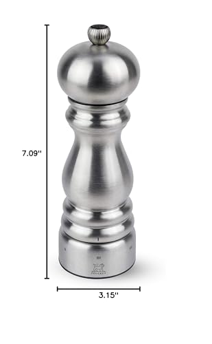 'Peugeot Paris Chef u'Select Stainless Steel 18cm - 7'''' Pepper Mill'' (32470)
