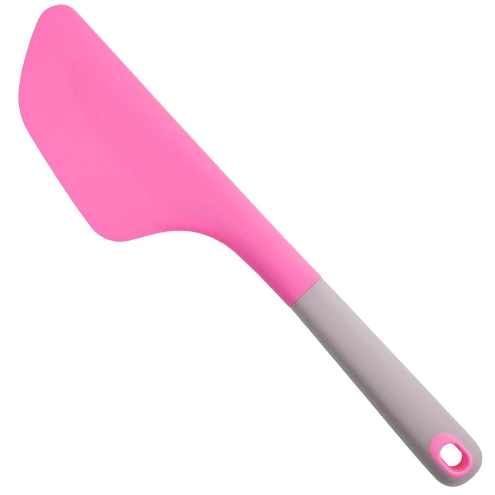 Taskhouse Omelette Spatula Silicone Non Stick Scraper Pigment Scraper With Non Slip Grip For Pancake Turner (Pack Of 1, Dark Pin