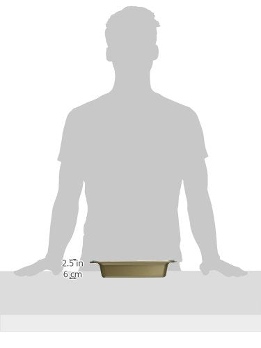 Rachael Ray Cucina Nonstick Baking Pan / Nonstick Cake Pan, Square - 9 Inch, Brown