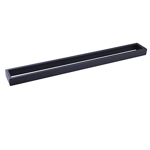 Gerzwy Matte Black 36-Inch Bathroom Towel Bar Sus 304 Stainless Steel Bath Towel Bar Modern Style Wall Mount