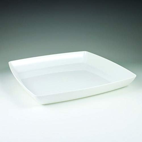 Maryland Plastics, Inc Plastic Tray-12 | White | Simply Squared | 1 Pc. Tray, 12
