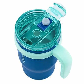 Reduce 14Oz Coldee Tumbler With Handle For Kids Leakproof Insulated Stainless Steel Mug With Lid & Straw -Spill Proof Chew-Resis