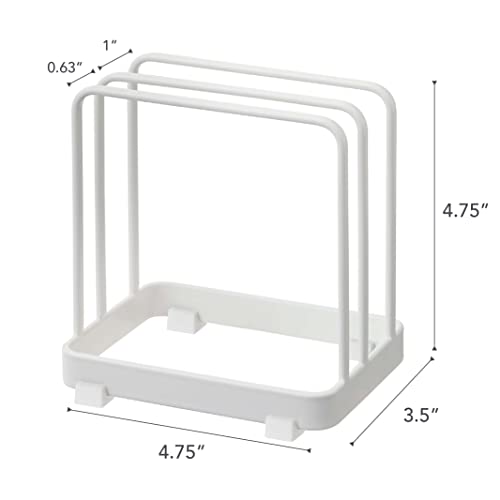 Yamazaki Home Plate Cutting Board Stand - Kitchen Storage Rack Holder Organizer