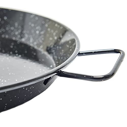 Garcima 14-Inch Enameled Steel Paella Pan, 36Cm