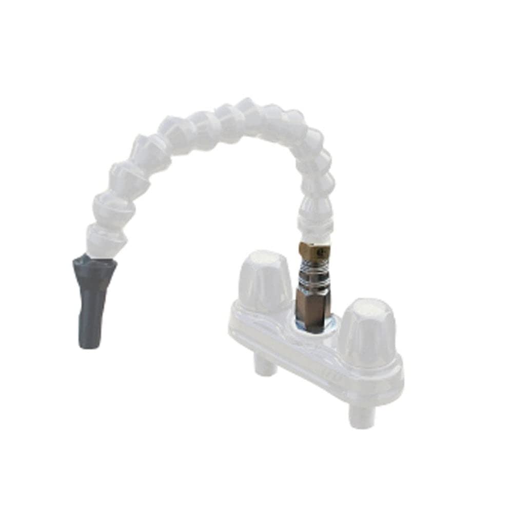 Empire Brass Company Crd-Qdflx-Wht 4' Two-Handle Faucet With Flex Spout