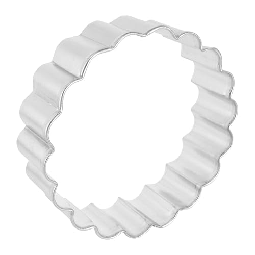 R&M Fluted Round 3.5'' Cookie Cutter In Durable, Economical, Tinplated Steel