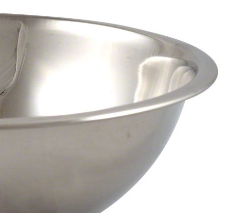 American Metalcraft, Inc. Ssb400 Stainless Steel Mixing Bowl, 10.5' Diameter, Silver, 4-Quart