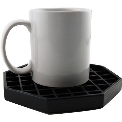 Great Credentials Coffee Countertop Octagon Drip Tray - 6'' Black