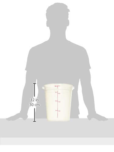 Cambro 8 Qt Round Polypropylene Food Storage Container - Camwear