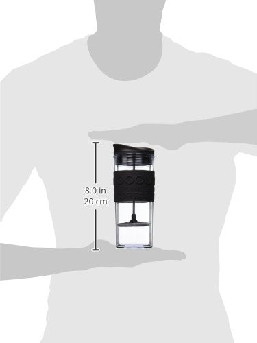 Bodum Bistro Double Wall Insulated Travel Press  1 Count (Pack of 1)  Black