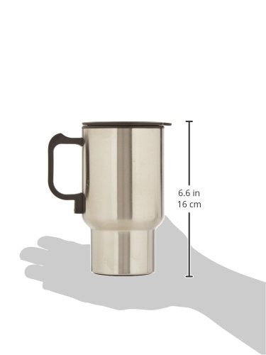 Bulk Buys Heating Auto Travel Mug, One Size, Black, Silver