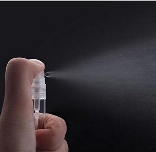 Elfenstall- 30pcs Mini Clear 2ml 5/8Dram Atomizer Vial Glass bottle Spray Refillable Perfume Empty Sample Bottle Clean Cloth Free 3ML Pipette for Travel Party