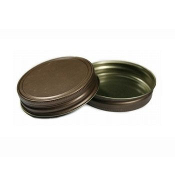 Nakpunar 12 Pcs Rustic Bronze Mason Jar Lids