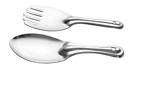 TreegoArt Steel Rice Ladle/Chamcha And Panja Ladle Accessories For Home Cooking  Pack Of 2