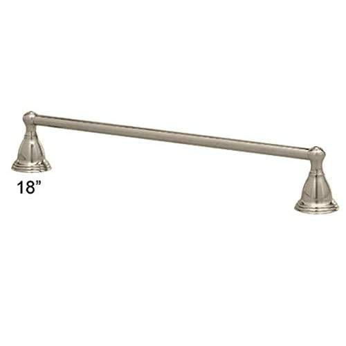 Westbrass 18 Inch Towel Bar, Satin Nickel Finish