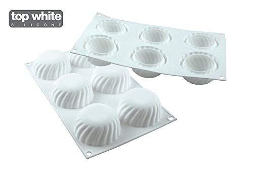 Silikomart Samurai110 Silicone Mold With 6 Cavities, Each 2.75 Inch Diameter X 1.37 Inch High