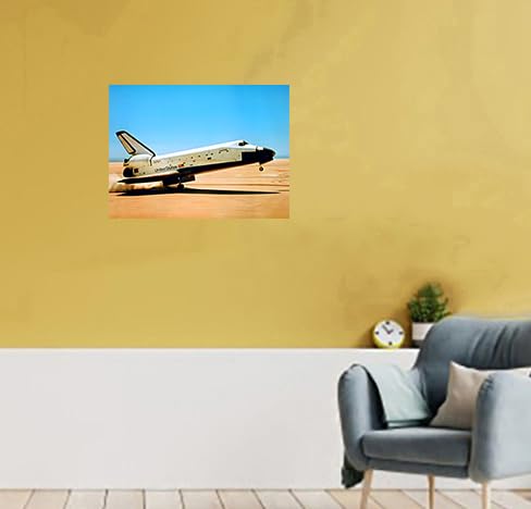 Astronomical Space Shuttle Nasa Columbia Touching Down Motivation Wall Decor Art Print Posters (16X20)