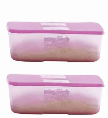 Tupperware Freezermate 1.5 L Plastic Fridge Container (Pack Of 2, Pink), BlueGreen