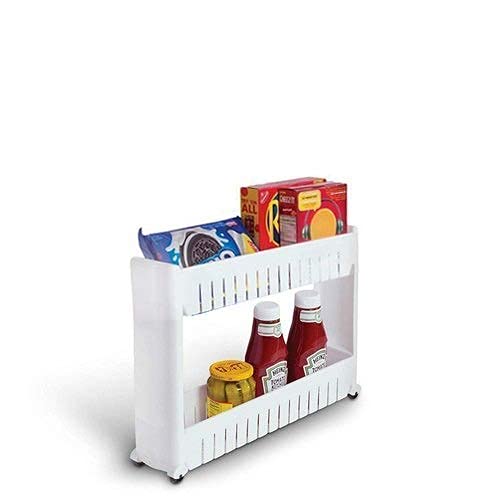 Navrang 2 Layer Spice Slim Rack Organizer For Counter Top Metal Spice Organizer Standing Rack Shelf Storage Holder With Shelf Li