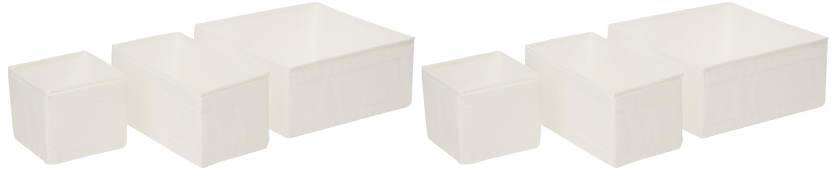 Ikea Drawer Storage Organizer Box Bin Tote White (6 Piece)
