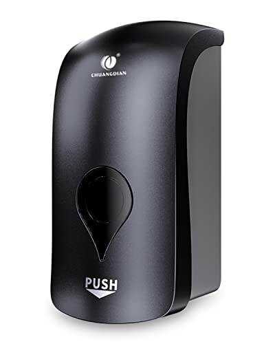 Manual Foam Soap Dispenser  35oz (1000mL) Commercial Refillable Foaming Soap Dispenser-Dark Grey  CHUANGDIAN