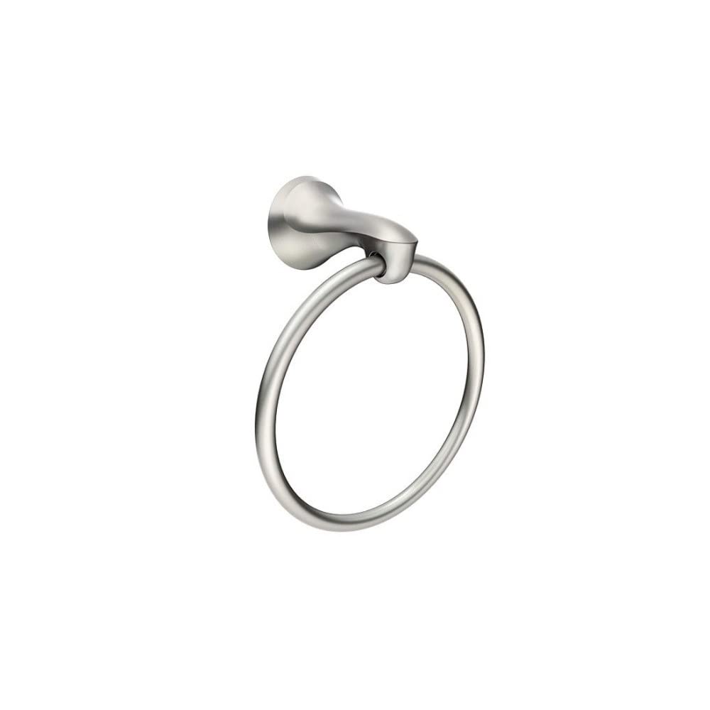 Moen Darcy Towel Ring With Press And Mark In Brushed Nickel
