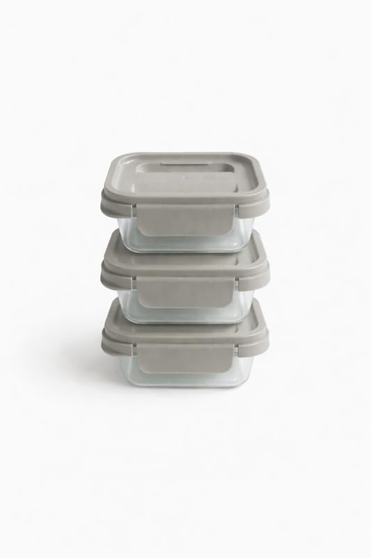 Lock & Lock Nestopia Airtight Food Storage Container Set  1.6 L X 2, Nestable Design With EasyOpen Handle, BpaFree FourSide 