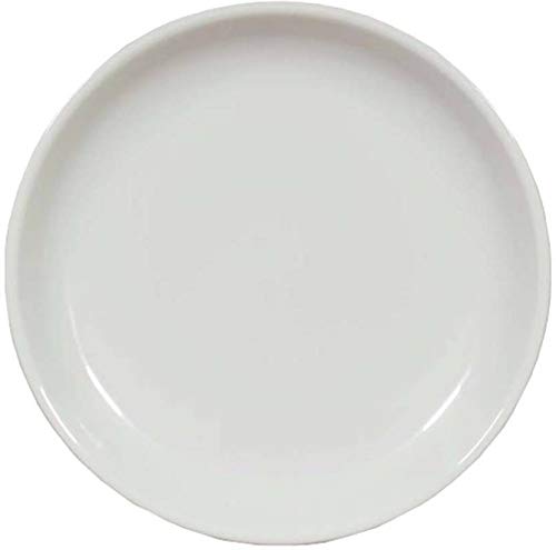 Everbuy Microwave Safe & Unbreakable Round Full Plates (White, Set Of -9)