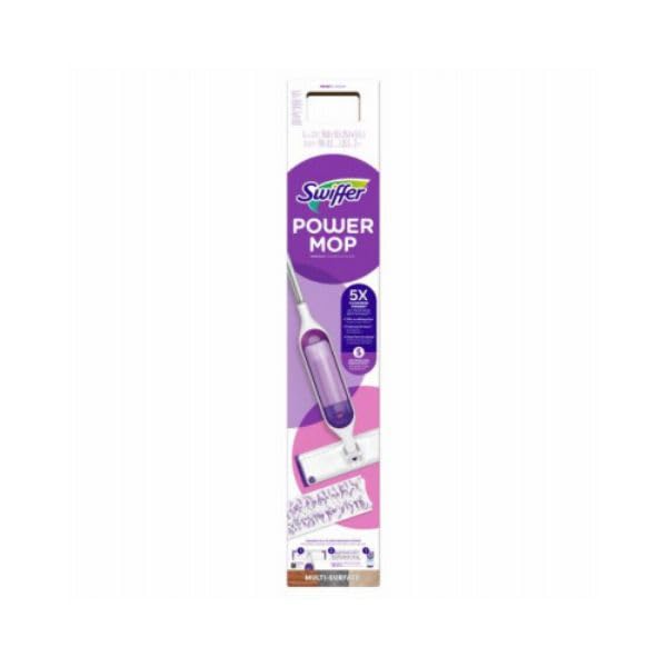 Swiffer Power Mop Starter Kit (1Power Mop, 2Pads, Cleaning Solution and Batteries) 003077207241