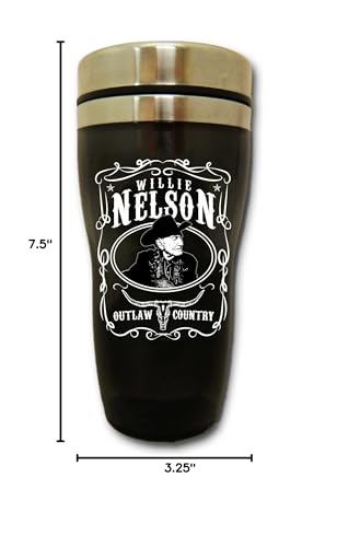 Willie Nelson Travel Mug Outlaw Country - Mid-South Products
