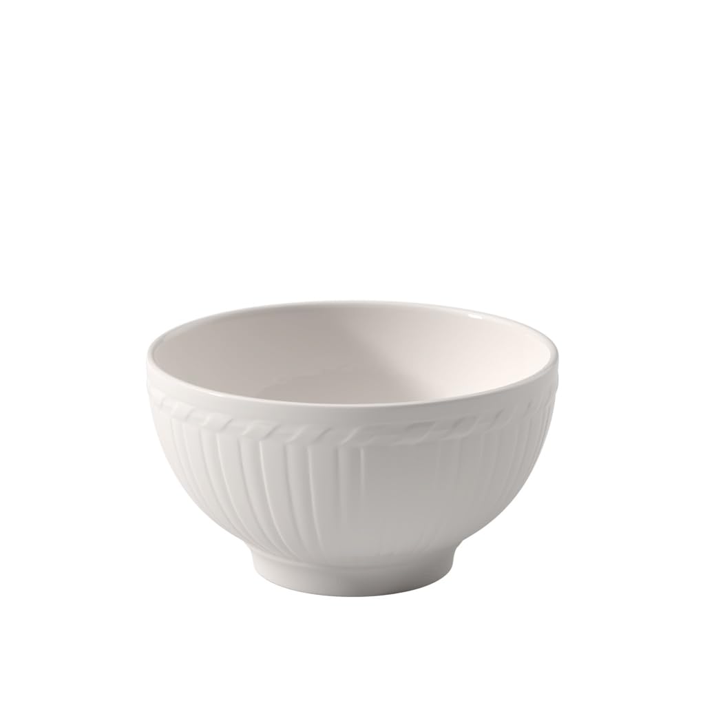 Villeroy & Boch Cellini Rice Bowl, 20 Oz, Premium Porcelain, White