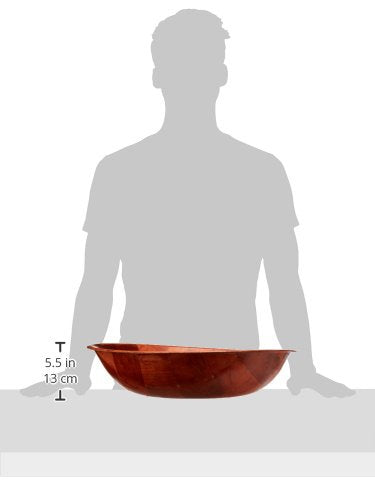 Winco Wwb-20 Wooden Woven Salad Bowl, 20-Inch Brown
