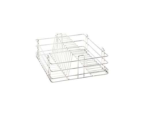 Godrej Stainless Steel Thali & Plate Basket  520 X 485 X 200 Mm | HeavyDuty Kitchen Thali Organizer, Plate Holder & Dish Rack 