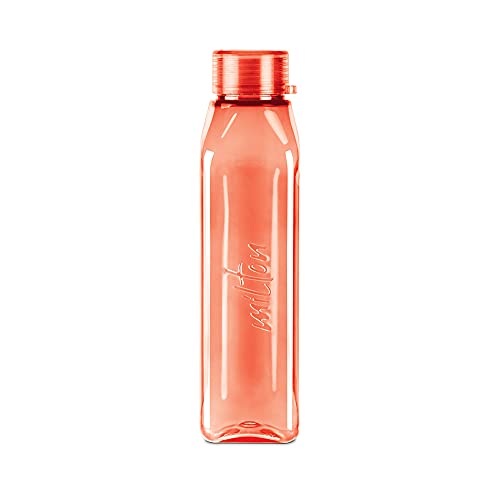 Milton Prime 1000 Pet Water Bottle, 1 Piece, 1 Litre, Red, Reusable Plastic Fridge Bottle, Bpa Free And Leak Proof Waterbottle F