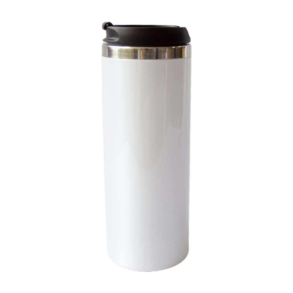 Mr.R 15Oz Sublimation Blanks Tumbler With Lid,Stainless Steel Double Wall Vacuum Insulated Travel Water Bottle Straight Mug,Dura