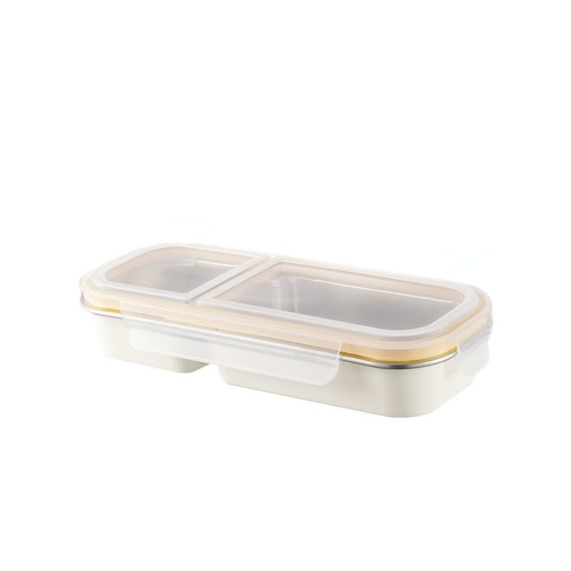 Clevora Slim Stainless Steel Lunch Box | 700 Ml Bento Box With Transparent Lid & Silicone Seal | Leakproof, Portable & Bpa-Free 