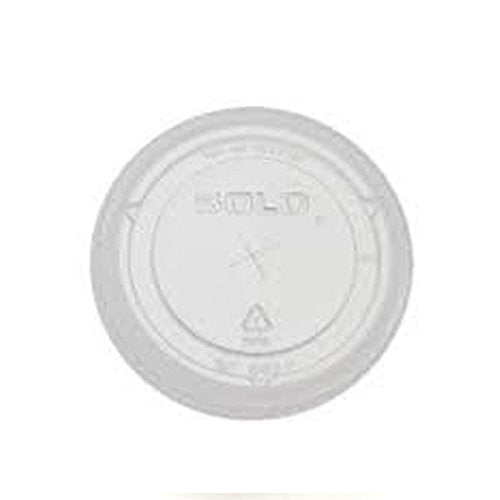 Solo 662Ts-0090 Clear Pete Straw Slot Lid For 12-Oz. Plastic Cold Cup (Pack Of 10)