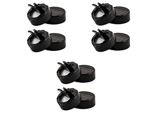 Jarming Collections 4 Oz Miniature Storage Jar Spice Lids - Plastic Pour & Shaker Lids For Miniature Storage Jars - Fits 4 Oz Mi