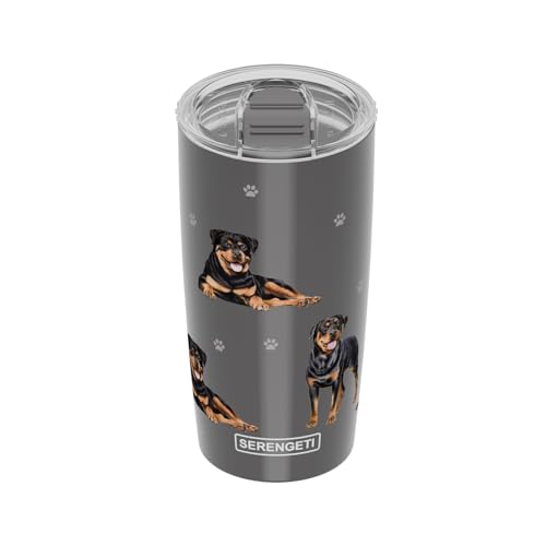 Rottweiler Serengeti 16 Oz Stainless Steel, Vacuum Insulated Tumbler With Spill Proof Lid - 3D Print - Insulated Travel Mug For