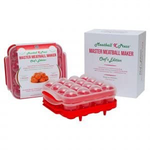 Meatball X Press - Meatball Maker & Stacking Storage Tray System - Chef'S Edition - 48 Meatball Product