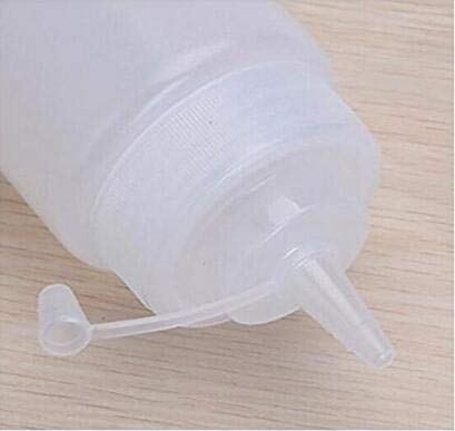 3Pcs 360Ml/12Oz Refillable Empty Squeeze Sauce Condiment Plastic Bottles Container Food Grade Salad Dressing Storage Jar With Ca