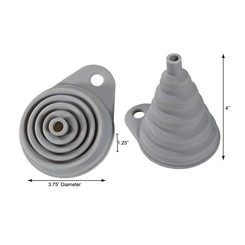 Simply Served Collapsible Funnels, Standard, Gray And Blue