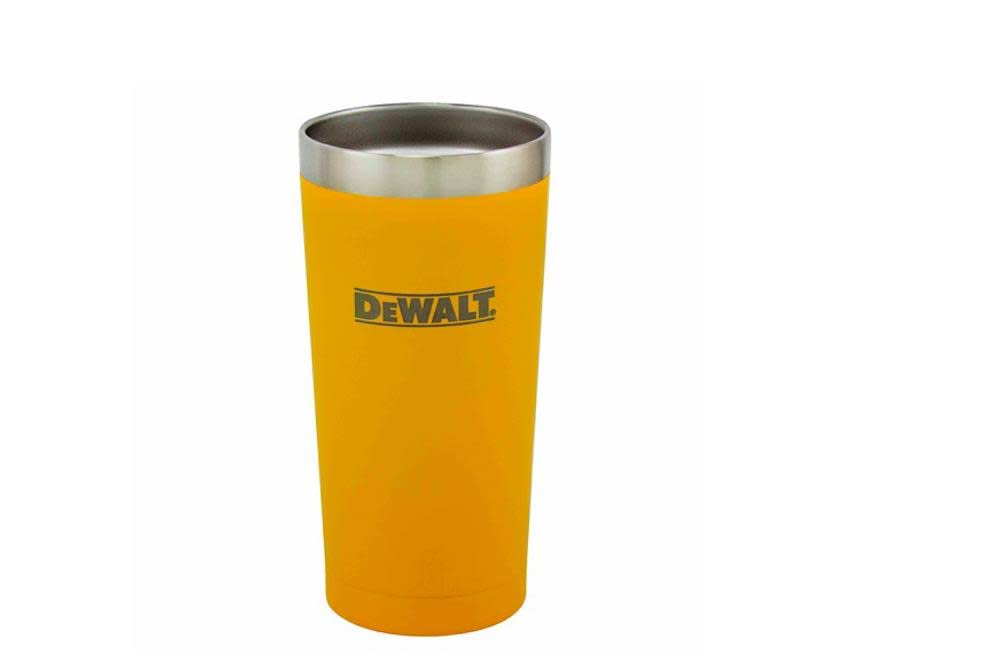 Dewalt Stainless Steel Tumbler, Yellow, 20 Ounce