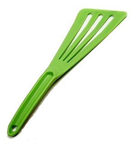 Norpro 12'' My Favorite Heat Resistant Nylon Beveled Slotted Spatula Turner (1, Green)