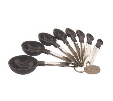 8 Pc Nylon & Stainless Steel Deluxe Measuring Spoon Set (Measpdlx)