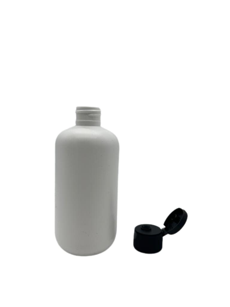 Natural Farms 8 Oz White Boston Plastic Bottles -12 Pack Empty Bottle Refillable - Bpa Free - Essential Oils - Aromatherapy | Bl