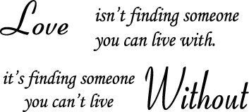 Black 22 X 10 Love Without Quote Wall Sticker Paper Quote Decal Art Dacor