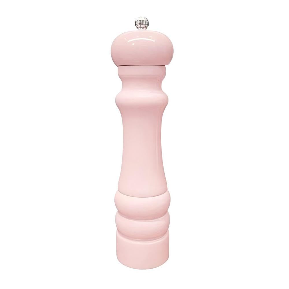 8-Inch Wooden Pepper And Salt Grinder - Oak Wood Manual Mill With Ceramic Core, Adjustable Coarseness, Refillable Design For Sea